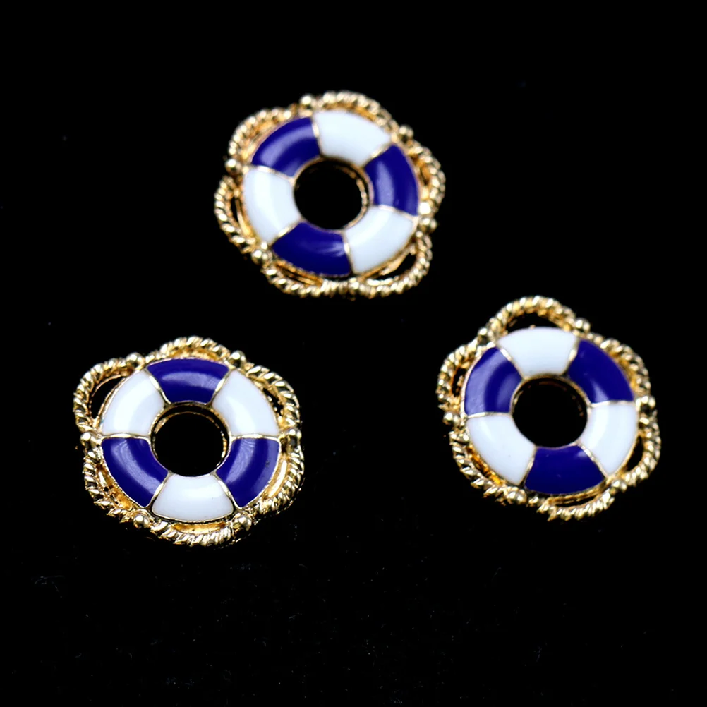 

20Pcs Life Buoy Alloy Pendant Charms DIY Necklace Bracelet Keychain Scrapbooking Fashion Metal Jewelry Making Accessories