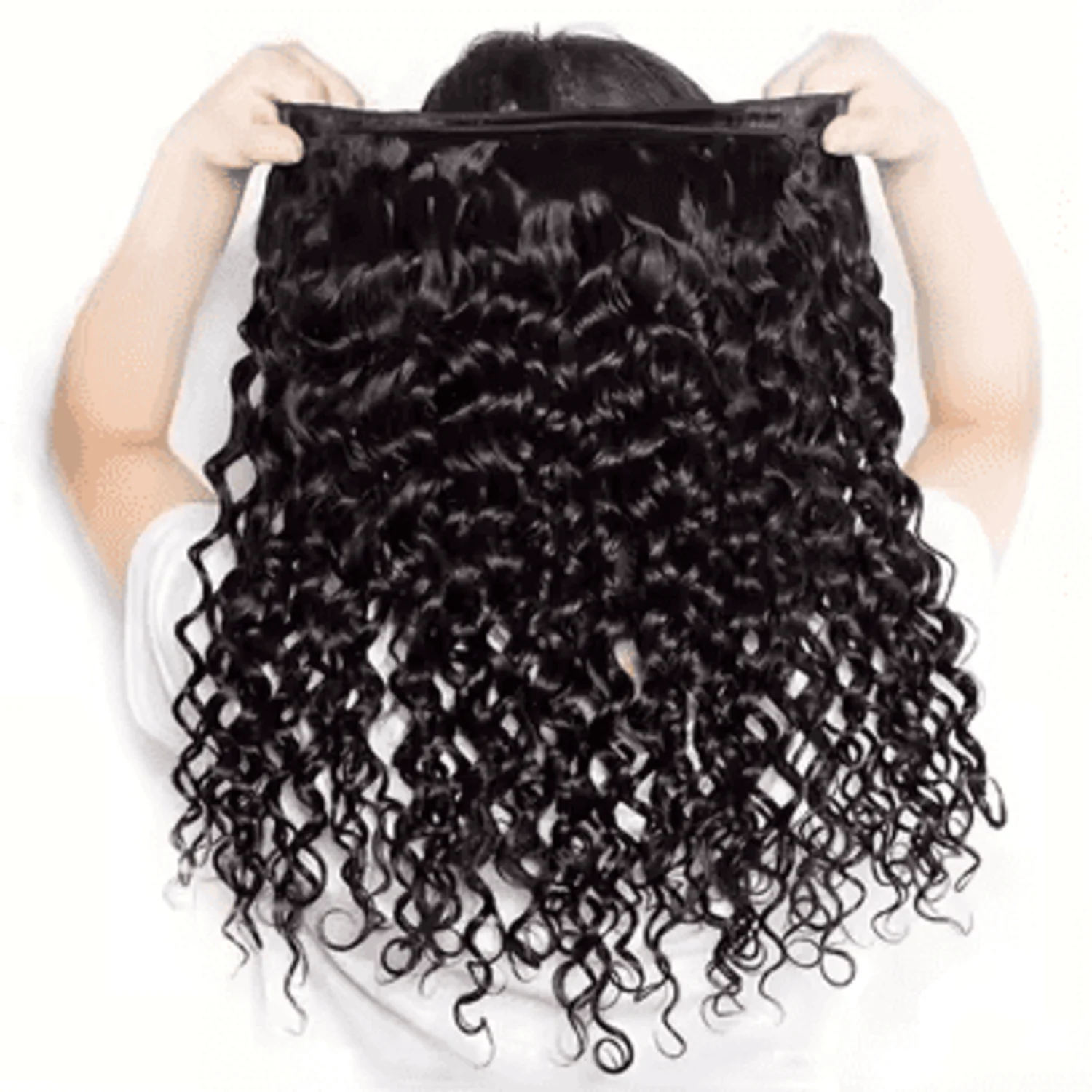 Paquetes de ondas profundas Cabello humano Cabello virgen brasileño Onda profunda 12A Extensiones de cabello humano sin procesar Negro natural