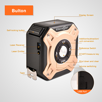 Hot 40/60M Laser Tape Measure Distance Meter Stainless Digital Retractable Roll Cord Rangefinder Woodworking Laser Measuring