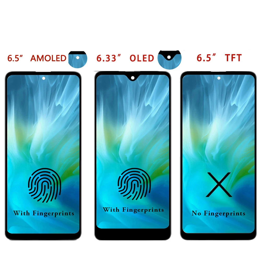 Super AMOLED Display For Samsung Galaxy A51 Touch Screen For SM-A515F SM-A515F/DS SM-A515U LCD Display Replacement Parts