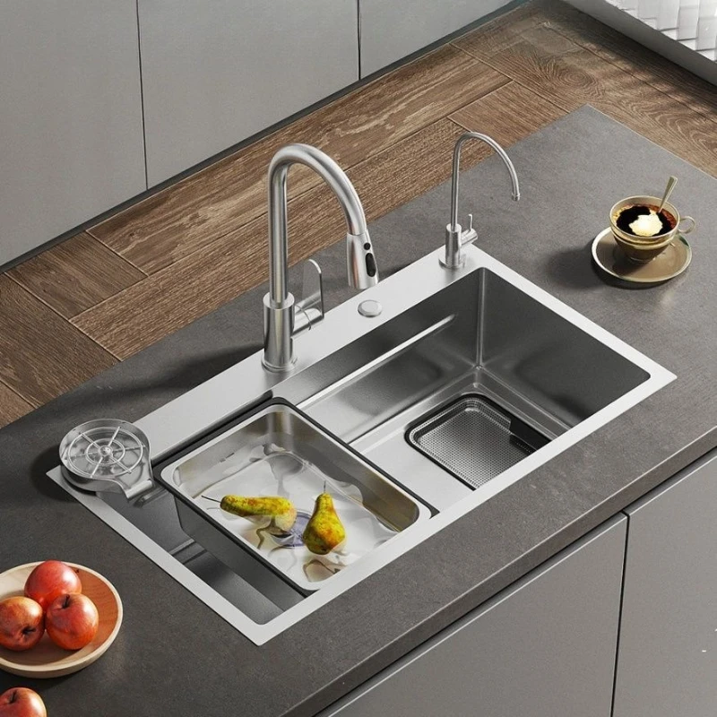 Extra-thick Kitchen Sinks Stainless Steel Luxury Kitchen Sinks Complete Set Durable Home Improvement Lavelli Da Cucina ZY40SC