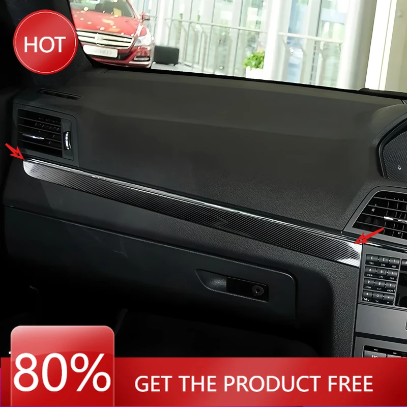 

Hot Steering Covers RHD Car For Mercedes Benz E Class Coupe W207 C207 2009-2016 Dashboard Panel Trim Strips Decoration Sticke