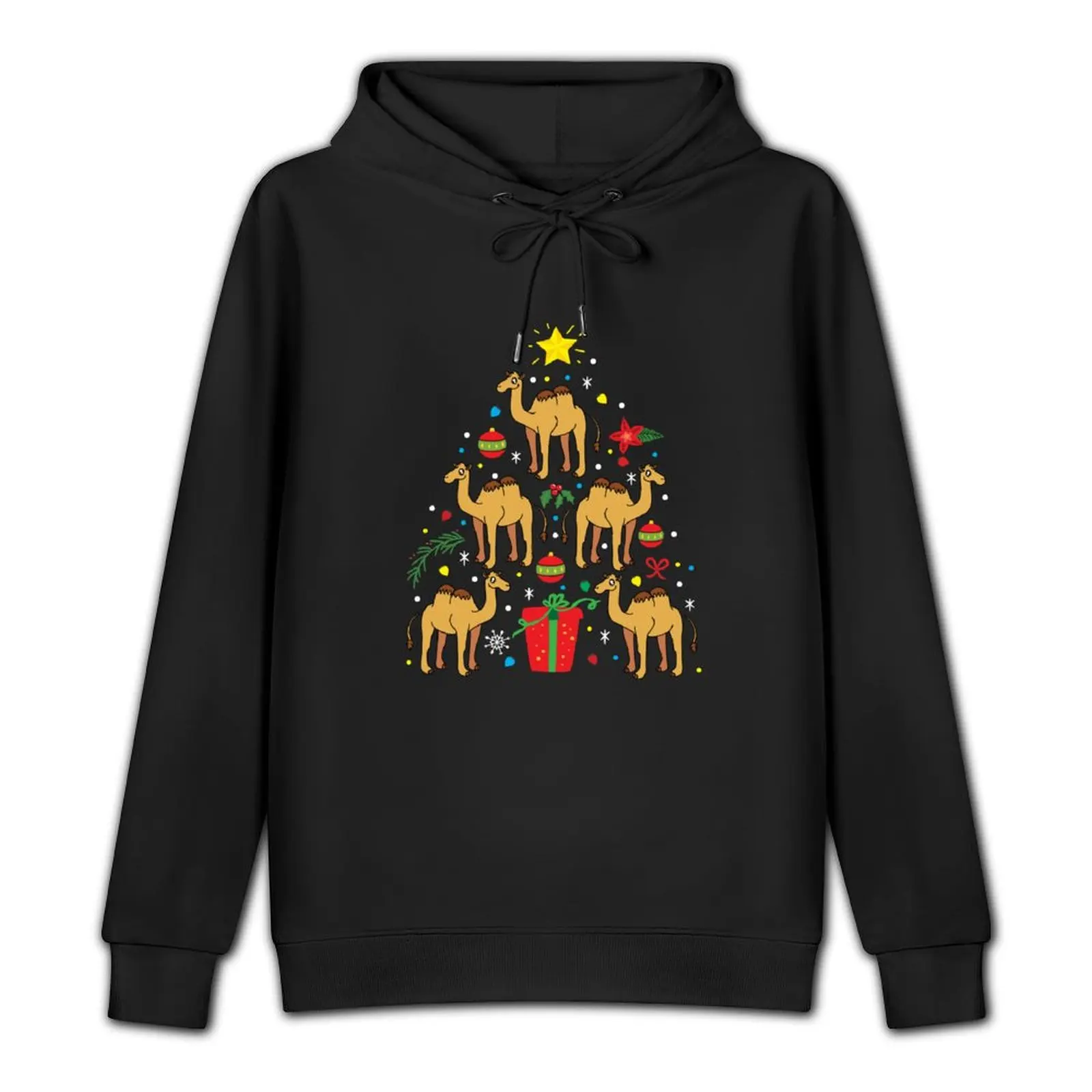 Camel Christmas Ornament Tree Pullover Hoodie clothes for men anime clothes streetwear men men's hoodies