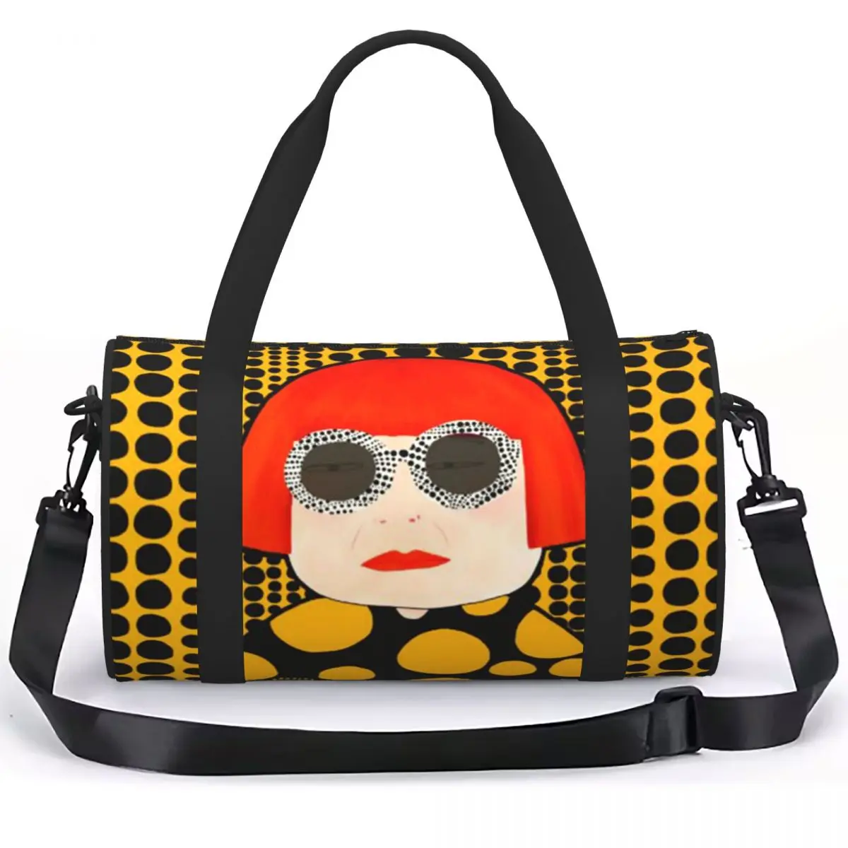 Yayoi Kusama Abstract Painting Luggage Bag Multi-Functional Duffle Tote Bag Handbags Gym Bags Fitness Bag for Boys Girls