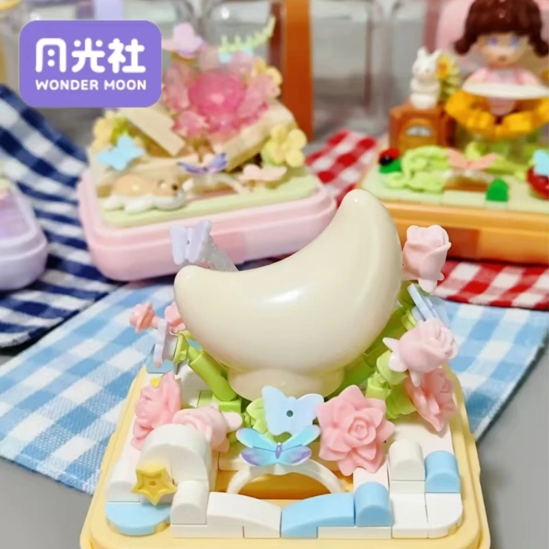 WONDER MOON-bloques de construcción de estrella de los deseos, serie Interphalangeal, modelo de caja de anillo, gránulo pequeño, juguetes para montar, adornos, regalo de vacaciones