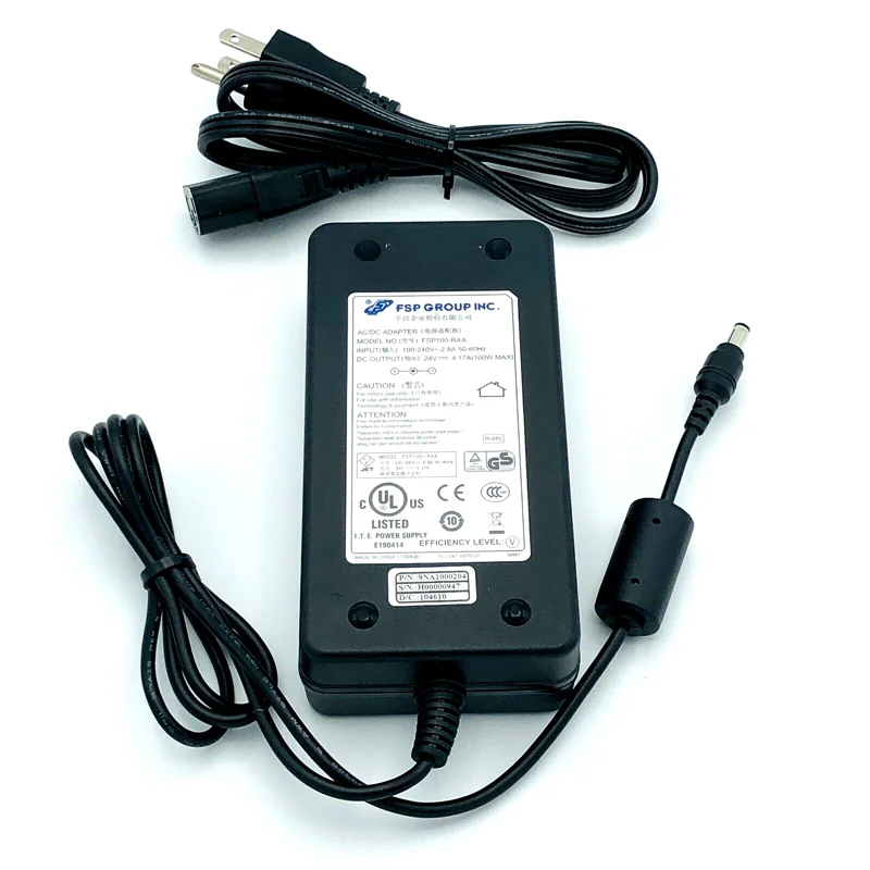 Genuine FSP Group Power Supply FSP100-RAA 24V 4.17A 100W 5.5x2.5mm AC Switching Power Adapter Charger