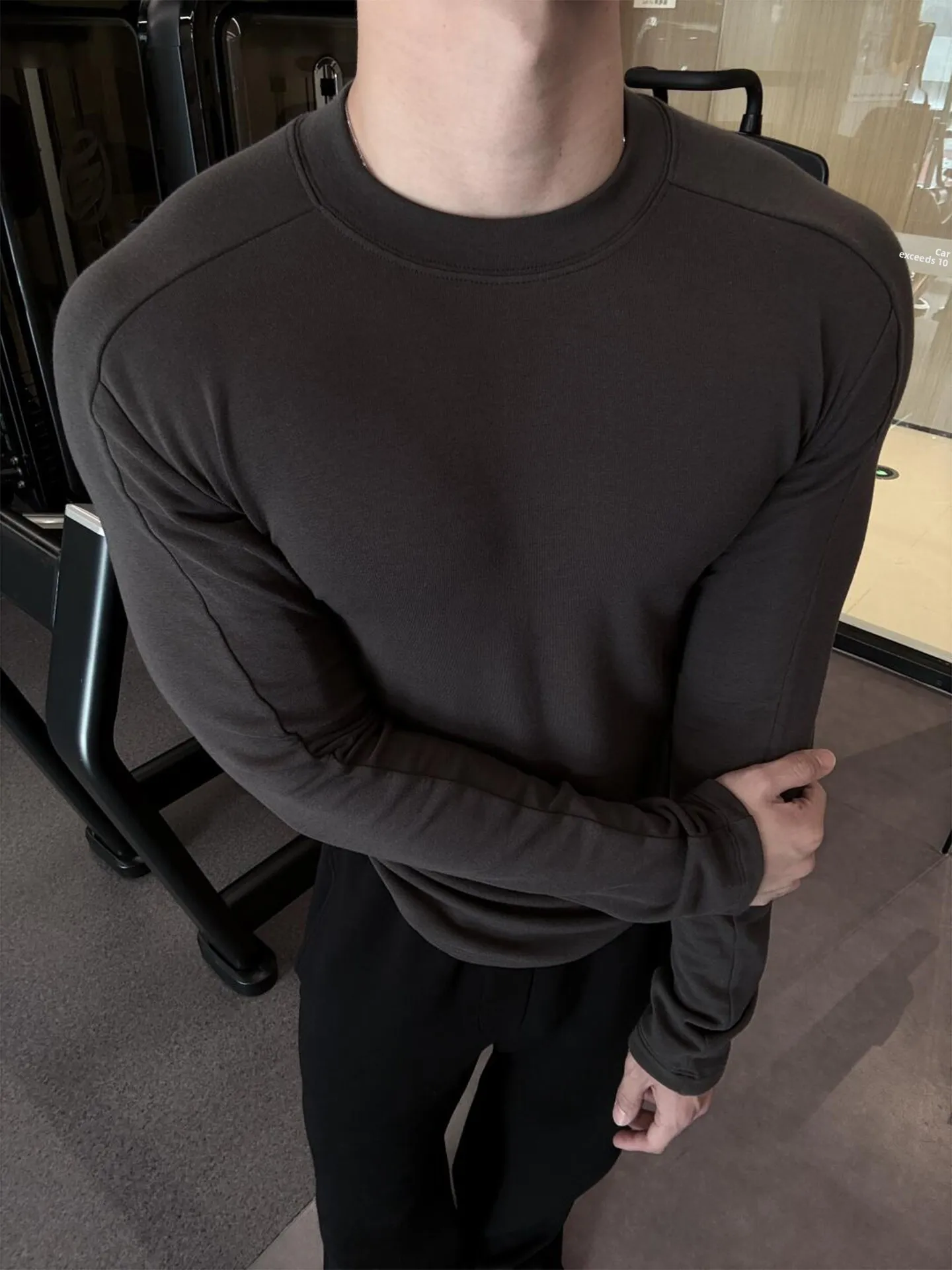 

Bla Men's Slim Fit Fitn T-irt Long Sve Spor Base Layer irt Elastici Faionable Casual round Ne Top