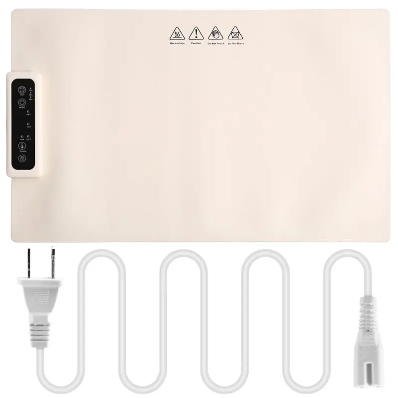 

Электрический подогреватель для еды AS60-Food Warming Tray Mat с регулируемой температурой, для поддержания тепла и горячести блюд, с американской вилкой.