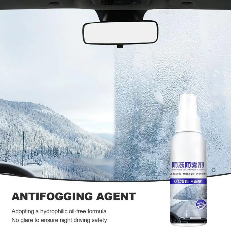 Water Repeller Car Windshield 100ml Anti Fog Spray Water Repeller Invisible Auto Glass Cleaner Spray Antifog Lens Spray For