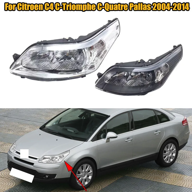 Car Headlight Head Lamp Headlight Headlamp Front Light Front Lamp Assembly For Citroen C4 C-Triomphe C-Quatre Pallas 2004-2014