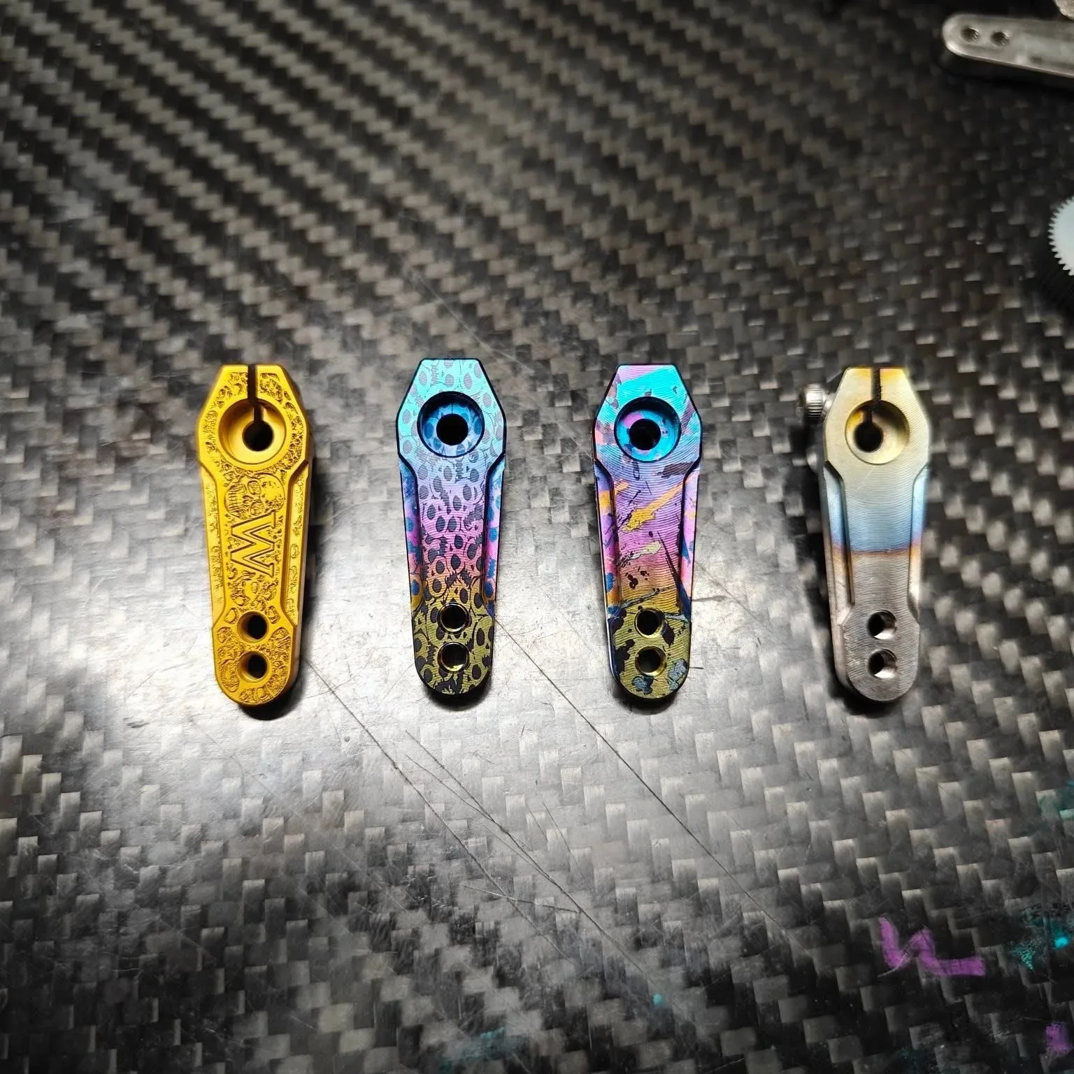 Titanium Alloy TC4 25t Steering Arm Servo Horn For 1/10 Rc Crawler Trax Trx4 Trx-6 Axial Scx10 VP VS4-10 H10 Rc4wd Upgrade Parts - view 4