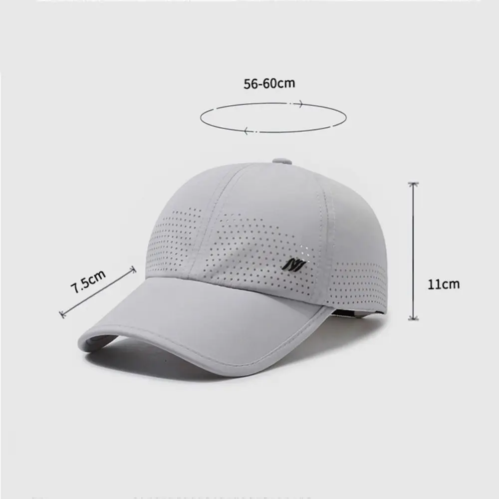 Gorra de béisbol transpirable para hombre y mujer, gorro con protección solar, secado rápido, ajustable, malla