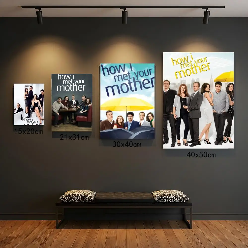 tv series H-How I Met Your Mother-R Painting Calligraphy Elegant Botanical Decor for Living Room Modern Interior Design