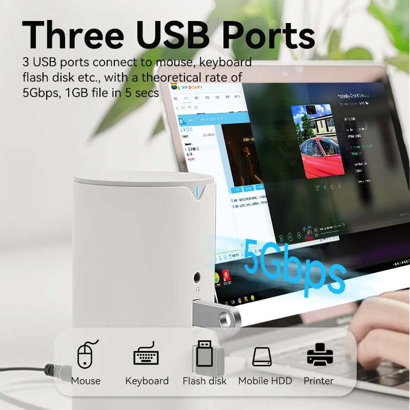 Vention Docking Station 12 in 1 USB-C Hub to HDMI-compatible USB 3.0 with Power RJ45 VGA SD TF Port for Macbook Pro Laptop PC