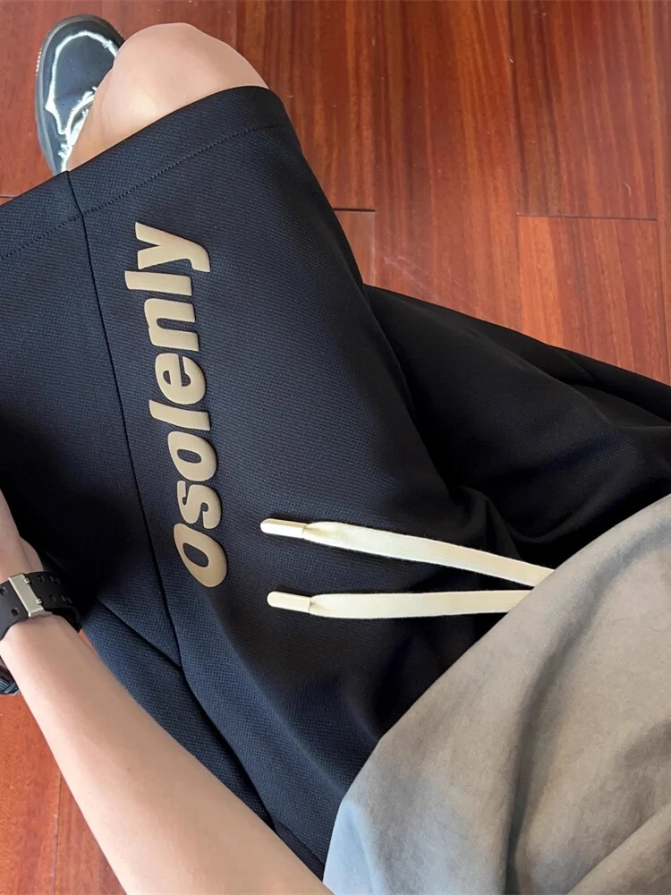 

American Sle Baskeall Sport orts Men's Summer Trendy Loose Casual Five-Quarter Pants Youth Leisure Faionable Cargo