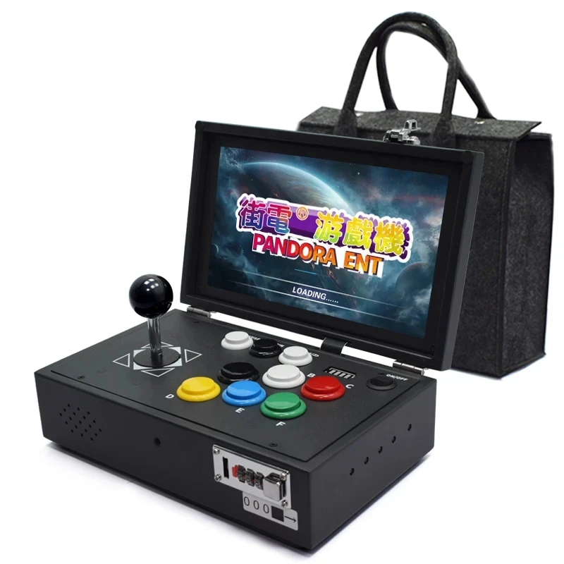 Pandora H3 Box 6000 Portable 10 Inch LCD Arcade Console Joystick Buttons PCB Board Retro Video Game Box Arcade Machine