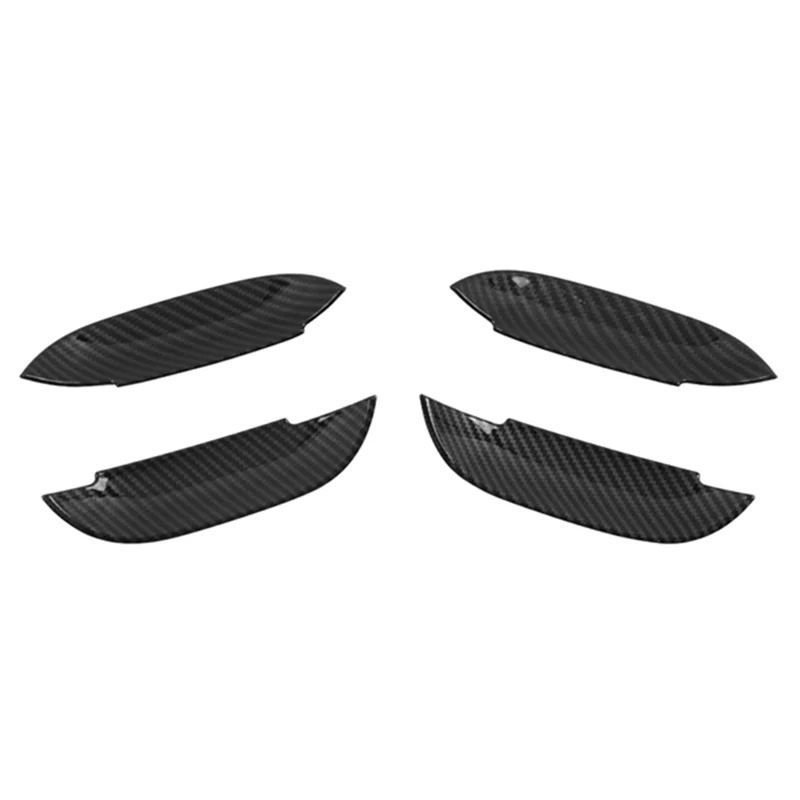 For Dodge Charger 2015-2020 Car ABS Carbon Fiber Exterior Door Handle Bowls Protector Cover Trim Molding