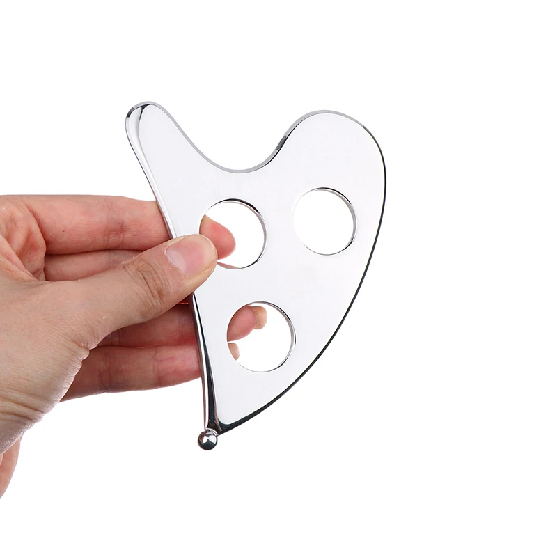 Heart Shape SPA Massage Zinc Alloy Gua Sha Scraping Massage Scraper Face Massager Acupuncture Guasha Board Massager For Face