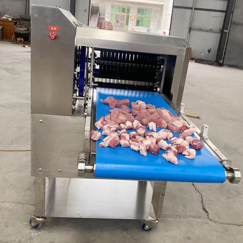 Small Electric Meat Cutter 220V Automatic One-Time Shaping Cube Dicer for Pork Beef - Kitchen Appliance