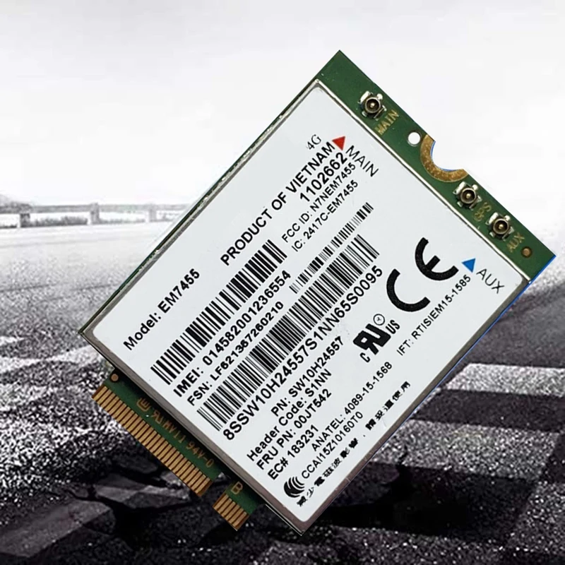 Em7455 LTE 4G بطاقة + هوائي Gobi6000 00JT542 01AX756 لـ T460 T460P L560 Yuga 260 P50 P70 X260-ABFB