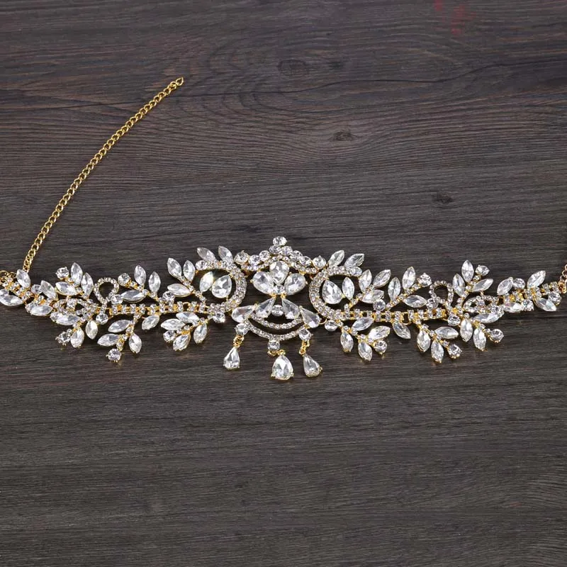 Bride Tiara Head Chain Hair Jewelry Frontlet Great Accessory And Decoration For Girls Be Used For Bridal Or Any Special Occasion