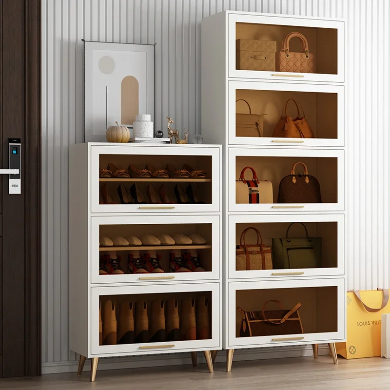 Light Luxury Shoe Cabinet Home Doorway High Vertical Simple Modern Balcony Storage Locker