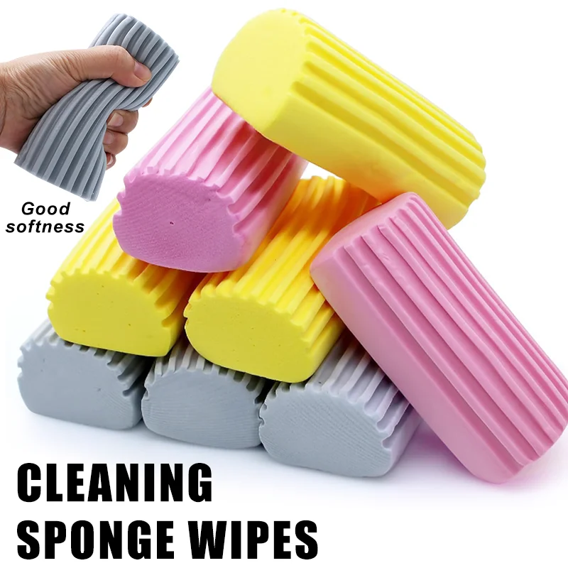 Magical PVA Dust Cleaning Sponges - Damp Clean Duster for Blinds Glass Baseboards Vents Railings Mirrors Window