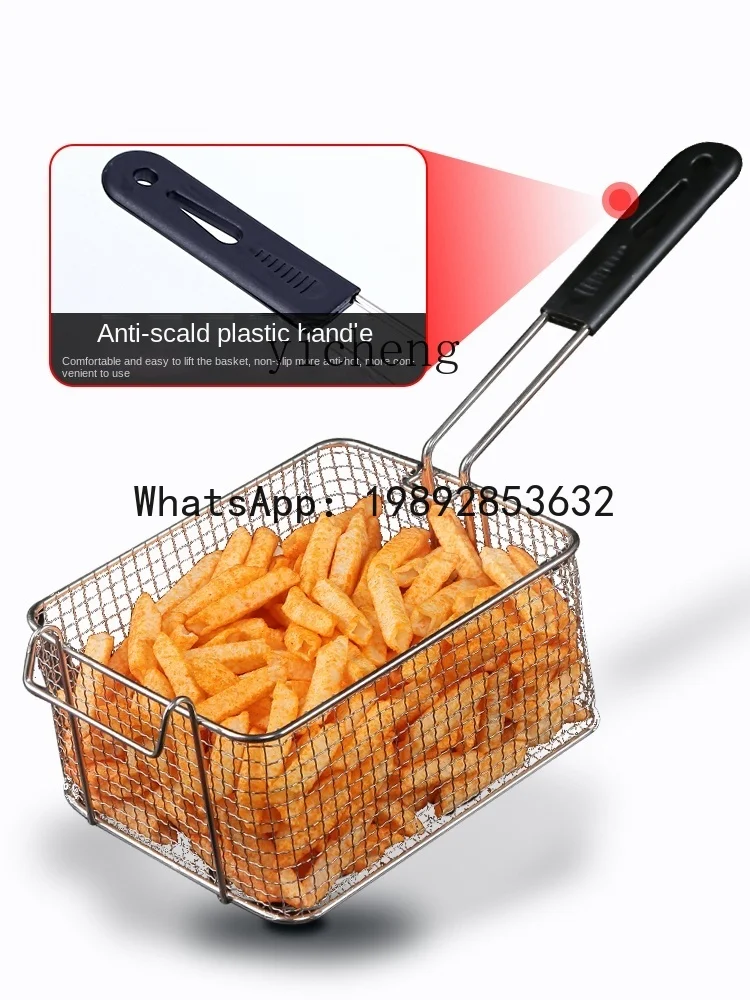 S1  Double Cylinder Thickened Deep Frying Pan Fried Chicken Cutlet French Fries Fryer Skewers Dedicated Pot Fried Machine