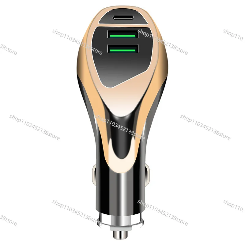 New PD Car Charger Dual QC3.0 Fast Charge 18W Car USB Charger 48W