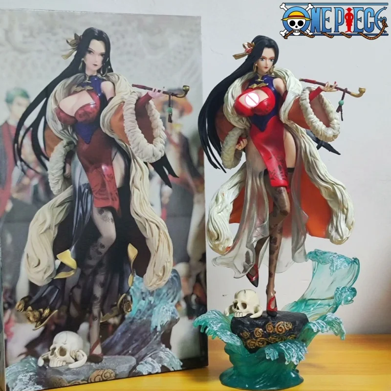 

New 35.5cm Anime One Piece Boa Hancock Figure Gk Oka Shichibukai Beautiful Girl Pvc Action Figurine Collectible Model Toys Gifts