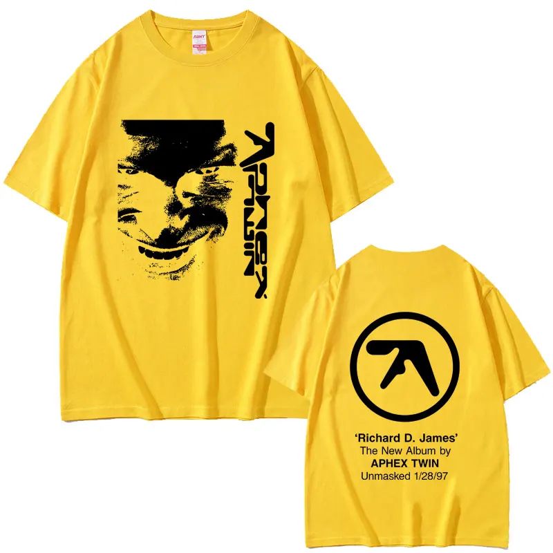 Aphex Twin Face Graphic T Shirt Richard D James Album Print T