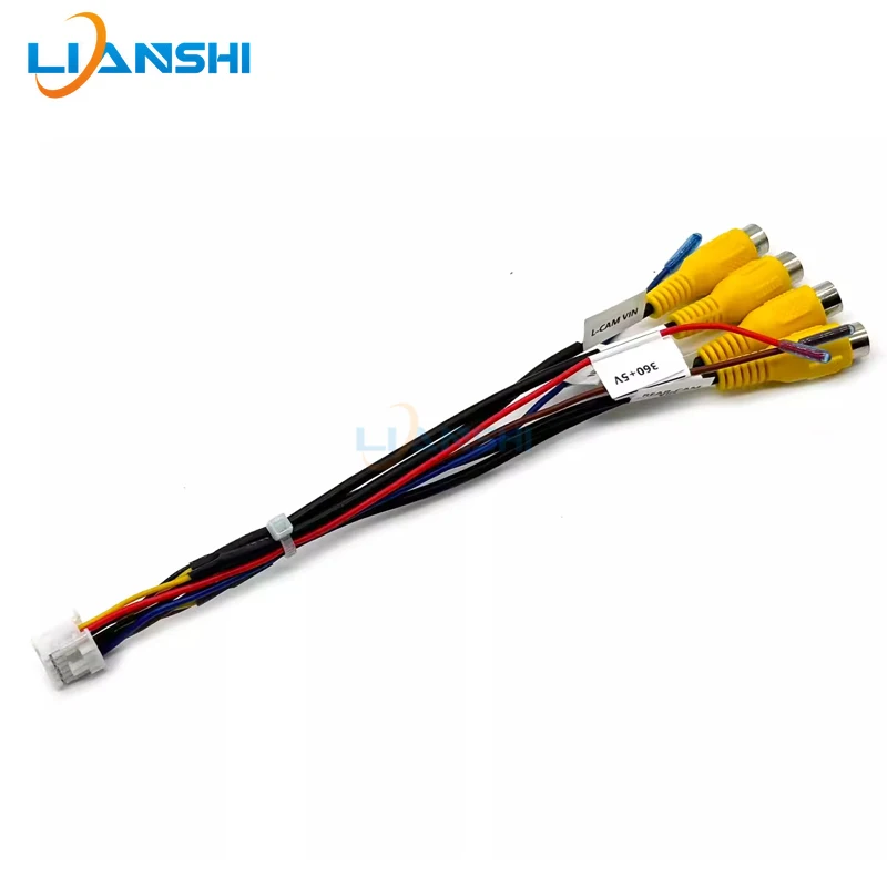 

The 12P panoramic 360 camera video input adapter cable harness plug for the central control instrument console Android device