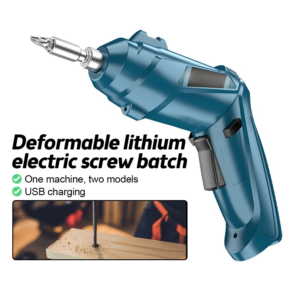 

Electric Screwdriver Cordless Power Drill Hole Lithium Battery Rechargeable Multi-function Screwdriver Household DIY Power Tools