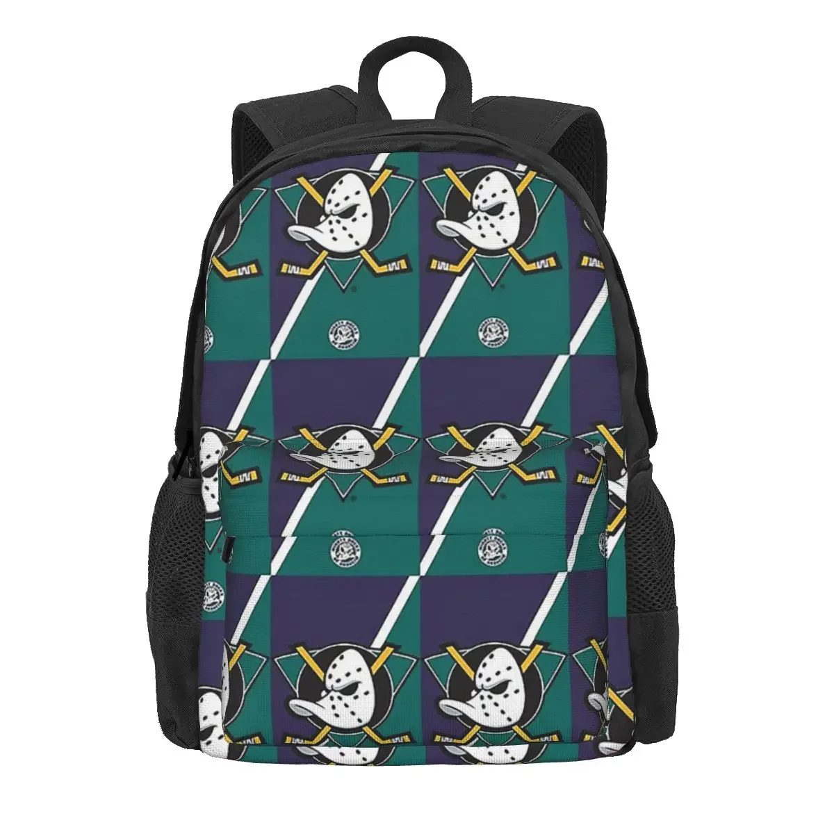 Mighty Ducks Backpacks Boys Girls Bookbag Students School Bags Cartoon Kids Rucksack Laptop Rucksack Shoulder Bag Large Capacity