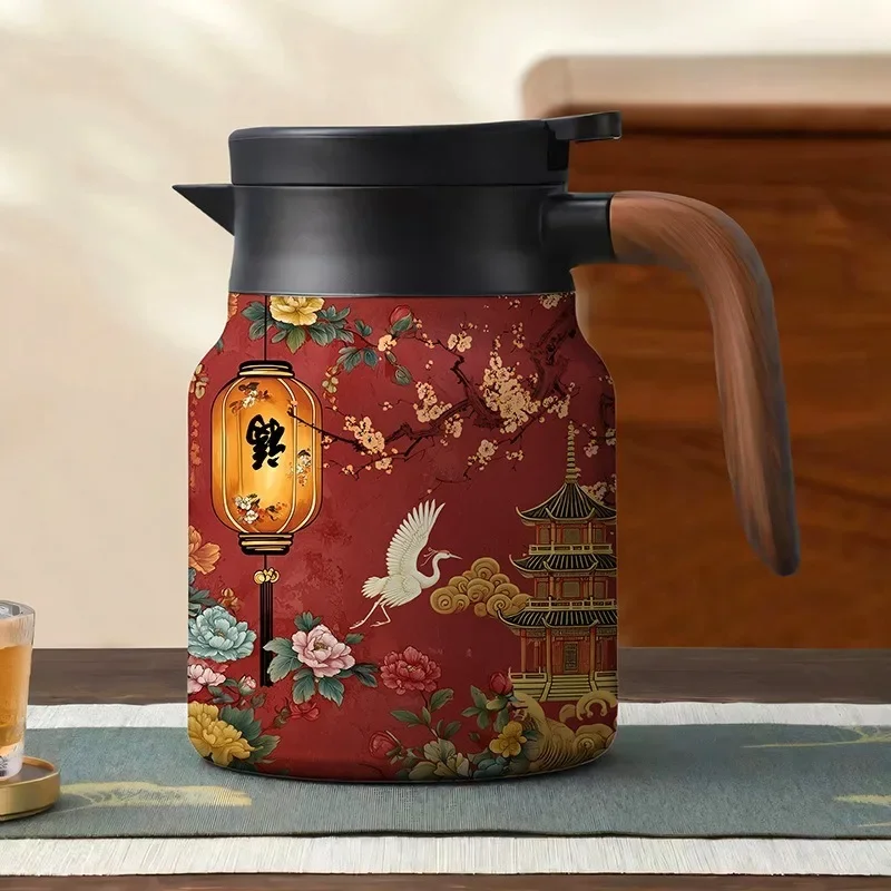 New Trendy Home Brand, New Insulated Teapot for Household Use, Large Capacity Tea Separation and Simmering Kettle Hydroflask