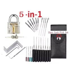 8piece Lock Pick Set Locksmith Supplies Broken Key Auto Extractor Remove Hooks Stainless Steel DIY Hand Tools Hardware