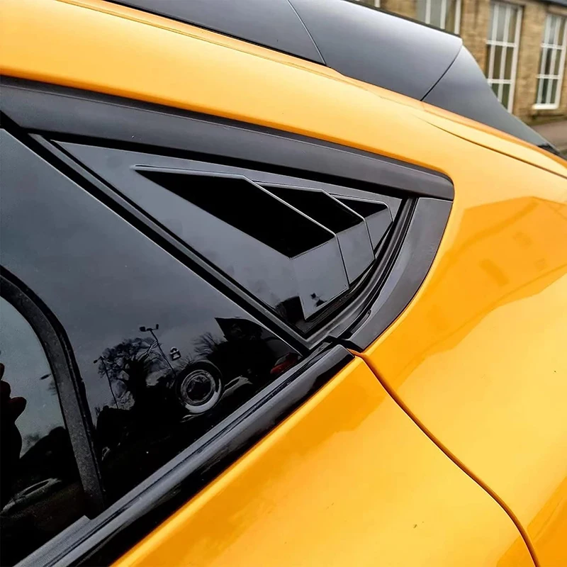 New 2Pcs/Pair Car Side Window Scoop Louvers Cover Fit For Ford Electric Horse Mustang Mach-E 2021-2022 Exterior Car Accessories
