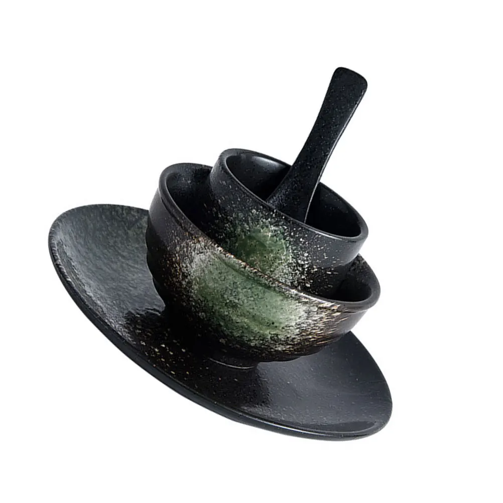 

1 комплект, генинальный керамический набор посуды ручной работы с круглыми краями, здоровый, удобный для дома, ресторана для суши, тарелка для суши