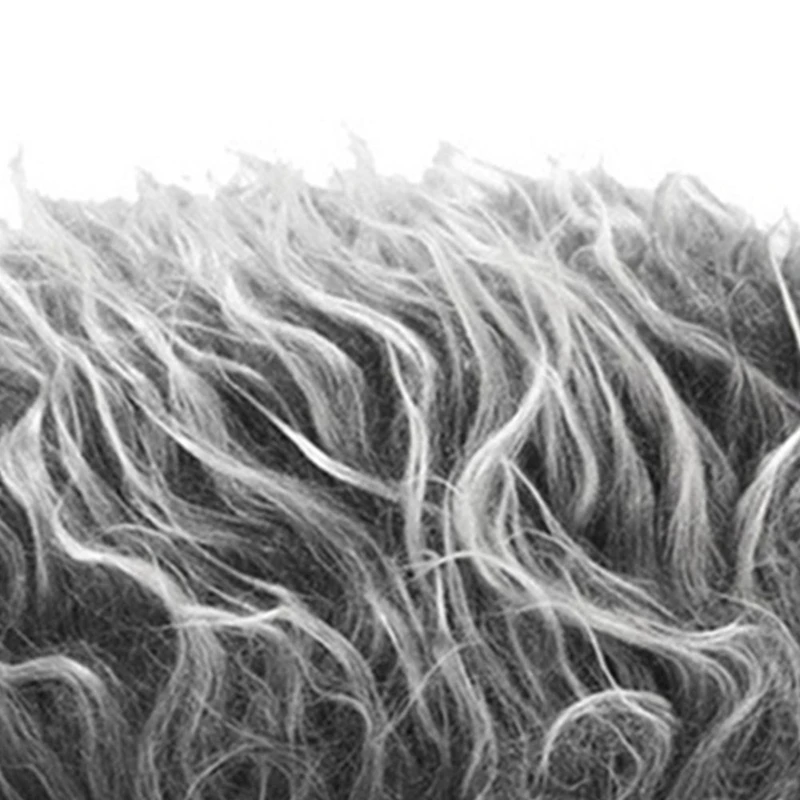 Casquette de Baseball Sans Bords pour Adulte, Chapeau de dehors Hip Hop avec Perruque pour Homme et Femme, Bande de Sauna Noir et Gris