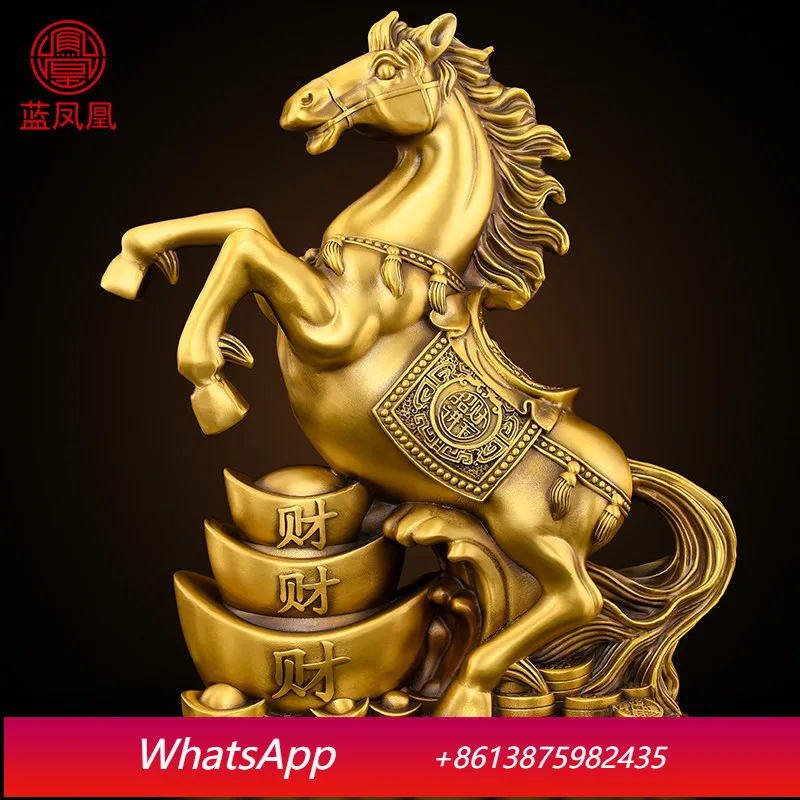 

Cx brass horse ornament, mascot Ma Zhi successfully recruited living room office decorations