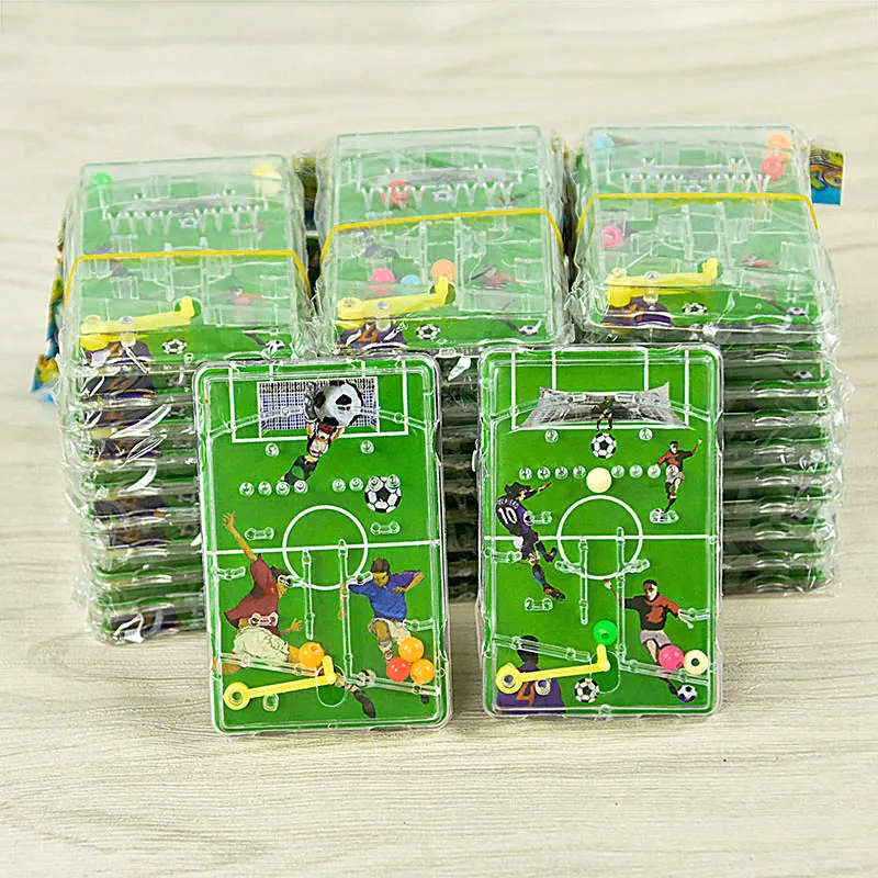 6/10pcs Football Themed Toys Sets Soccer Whistle Table Football Maze Game Puzzle Toy For Kids Birthday Party Favors Gift Fillers