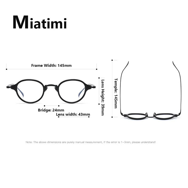 2026 Fashion Retro Round Luxury Pure Titanium Acetate Glasses frame Eyeglasses Frames For Men Women Spectacles