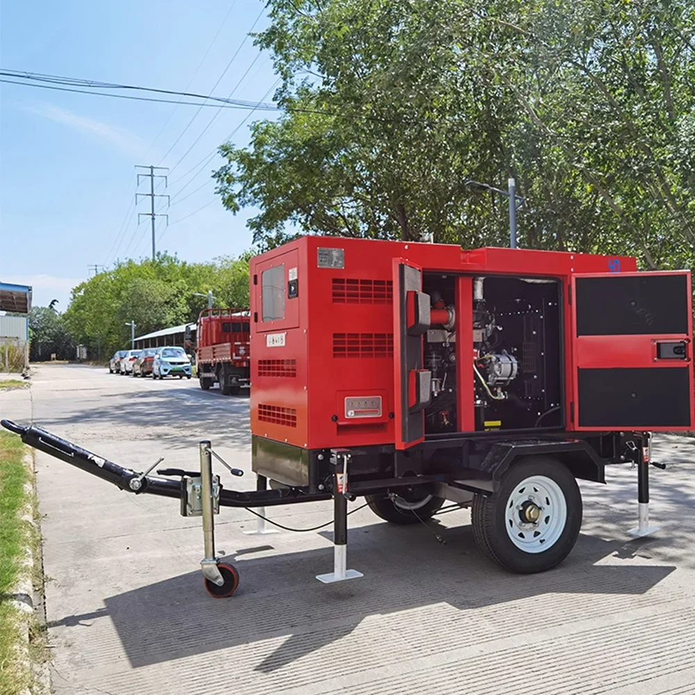 بيع المصنع الجديد 20kw 25kva مجموعة مولدات الديزل نوع المقطورة مع محرك Yuchai 4D24G7