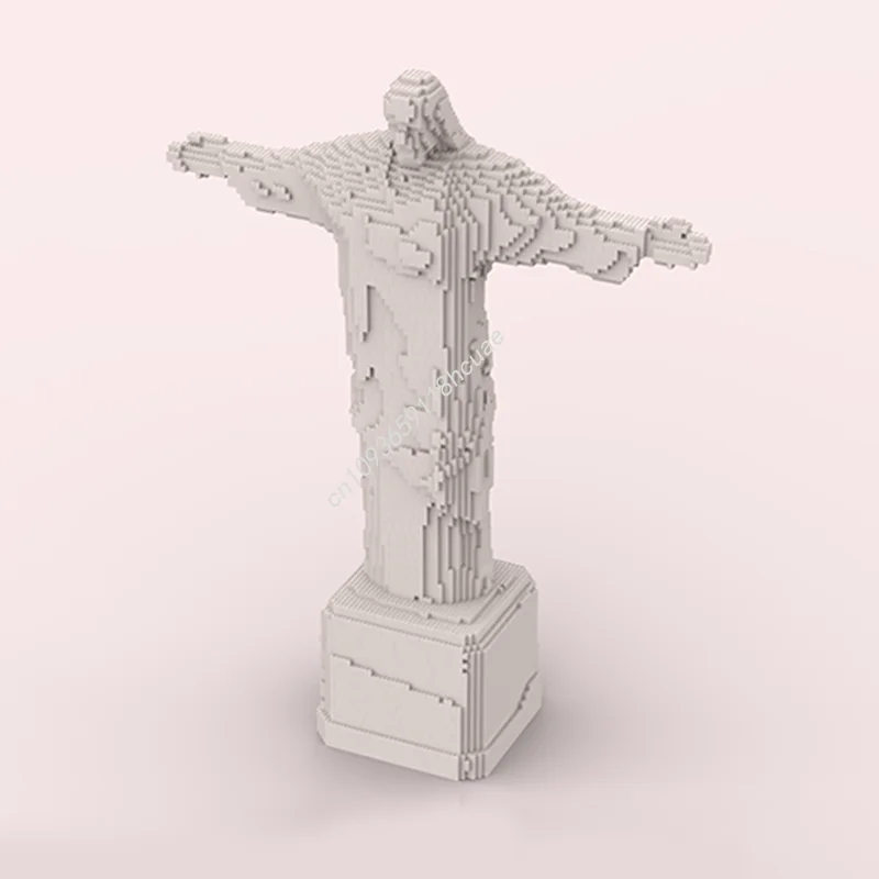 

6927 шт., скульптура MOC, статуя Христос, Redeemer, скульптуры, модель, строительные блоки, идея кирпича, детские модульные игрушки, рождественские подарки