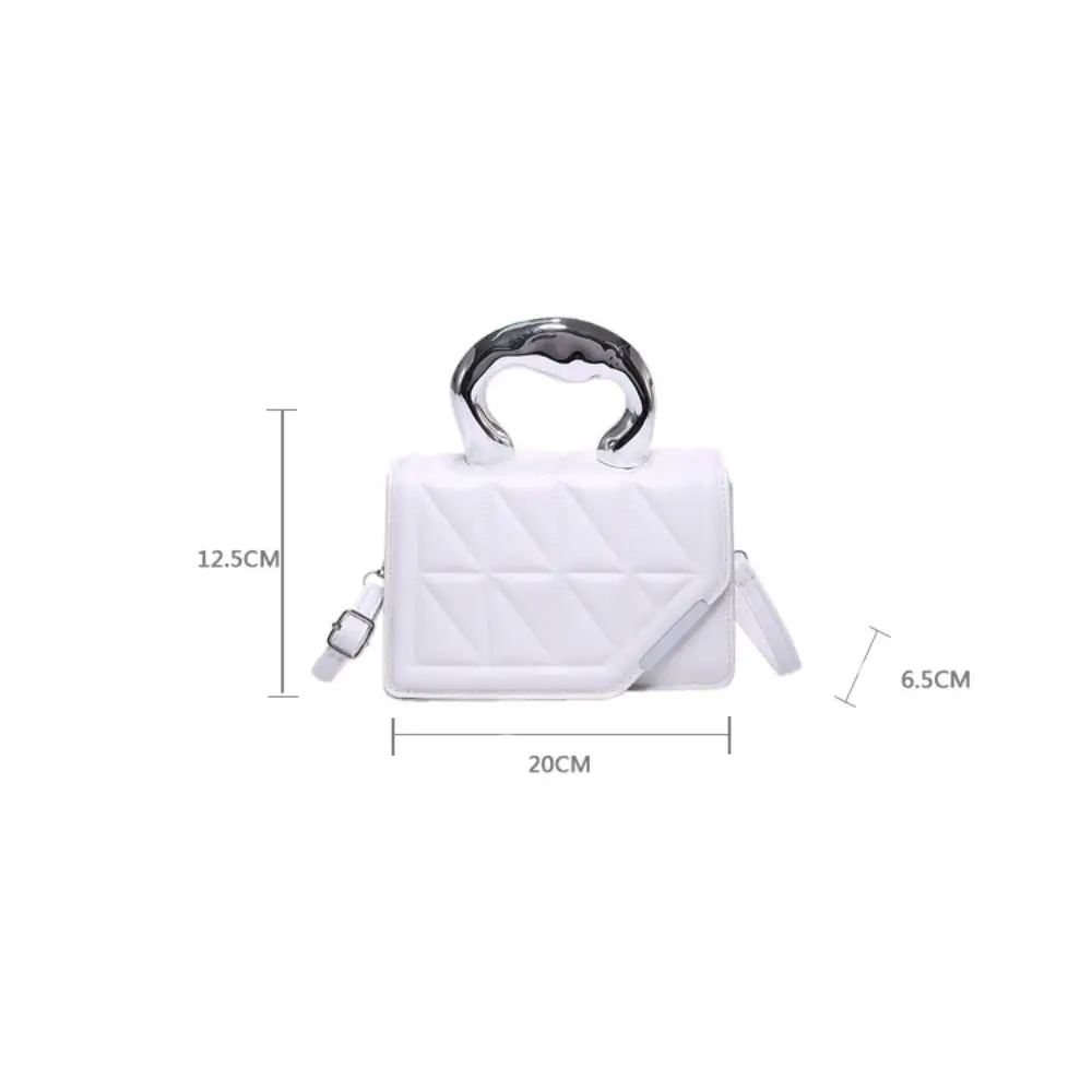 Fashion Solid Color Underarm Shoudler Bags Lingge Indentation PU Satchel Hobo Bag Tote Purses for Women