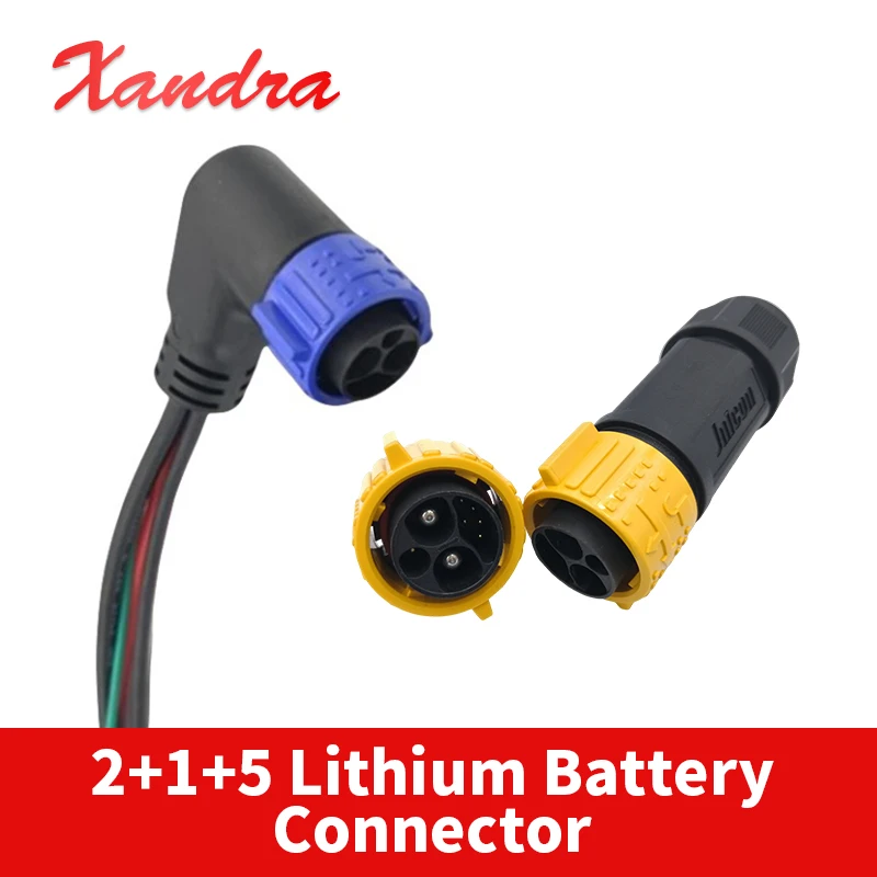 60AM252+1+5LithiumBatteryWaterproofConnectorCableIP67M25E-bikeElectricMotorcycleChargingPowerPlugSocketAdapter-AliExpress13