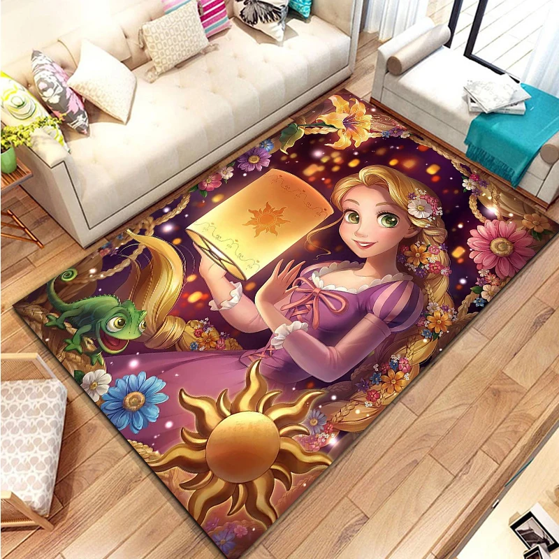 

Disney Alice Rapunzel Princess Area Rug Carpet for Living Room Kitchen Bedroom Sofa Home Decor Doormat Kids Floor Child Mat Gift