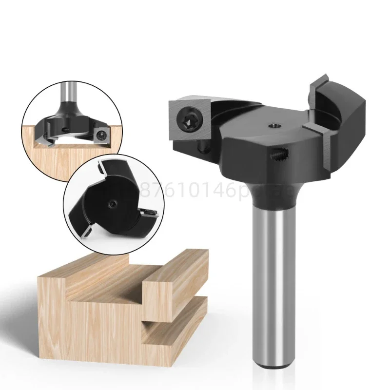 2 Shank Machine Clip-type 3 Edged Router Bits With Bearing Cnc Cutting Tools Woodworking Milling Cutter Spoilboard Cutter