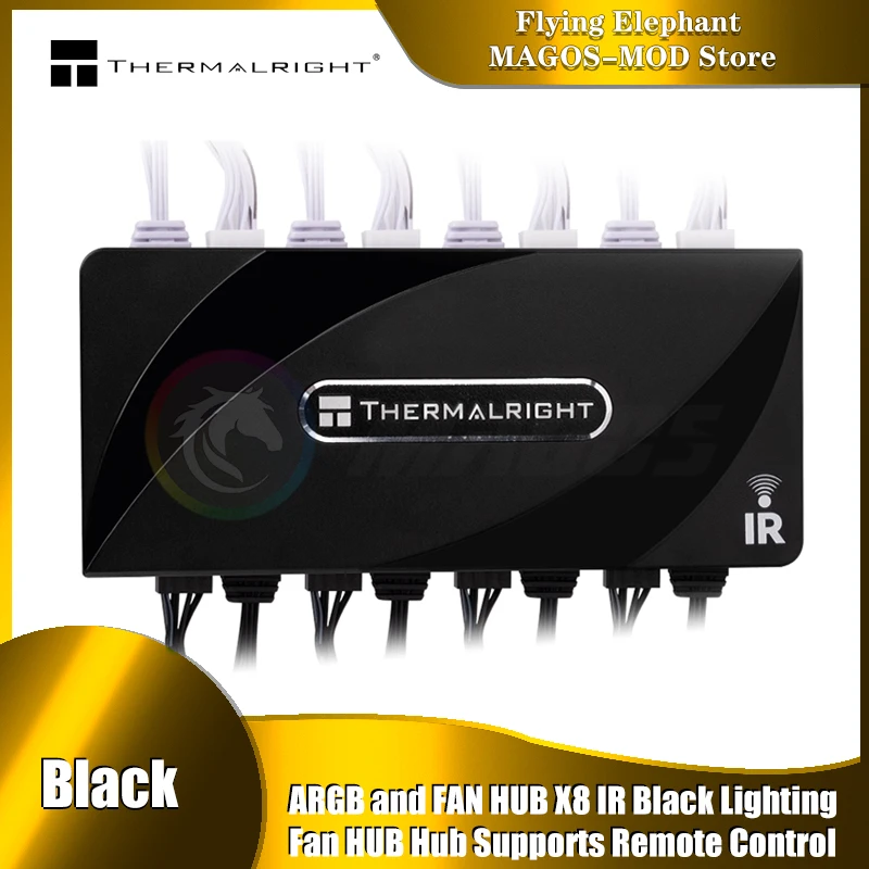 

Thermalright Fan PWM HUB X8 Motherboard SYNC/4 PIN PWM + 3 PIN+5V ARGB 140X64x16mm