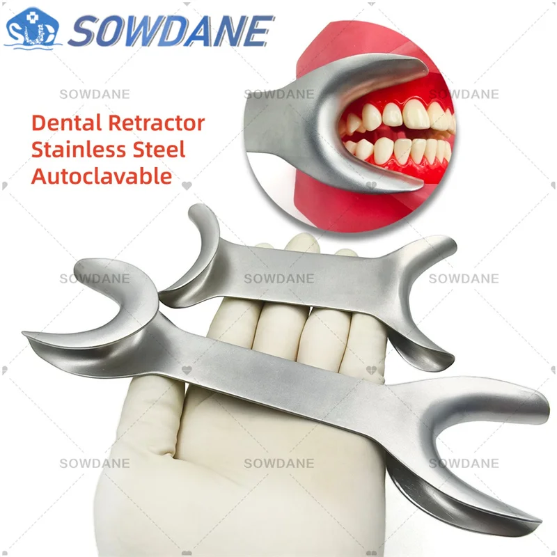 

Dental Double Ends Lip & Cheek Retractor Orthodontic Mouth Opener Instrument Autoclavable Stainless steel Dental Teeth Whitening